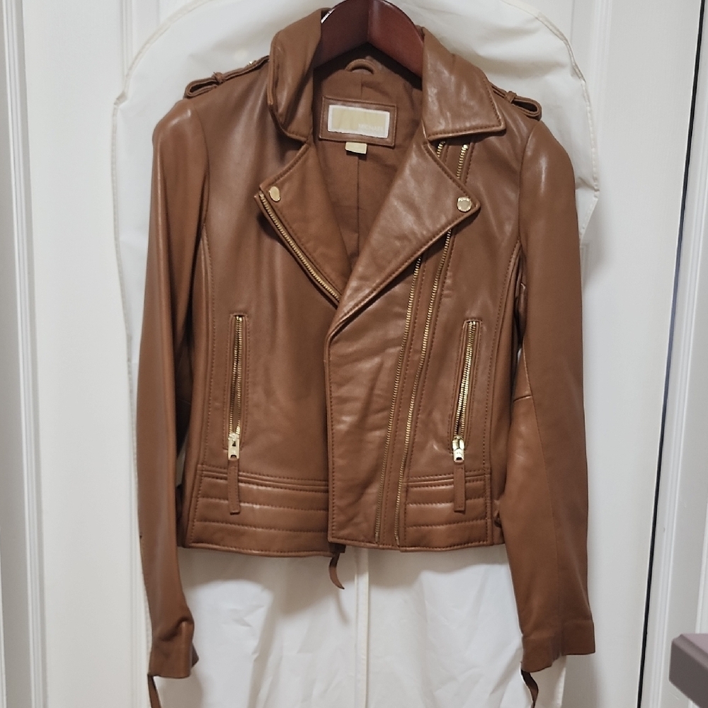 Michael Kors - Brown Leather Jacket